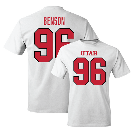 Football White Shirsey Comfort Colors Tee  - Jori Benson