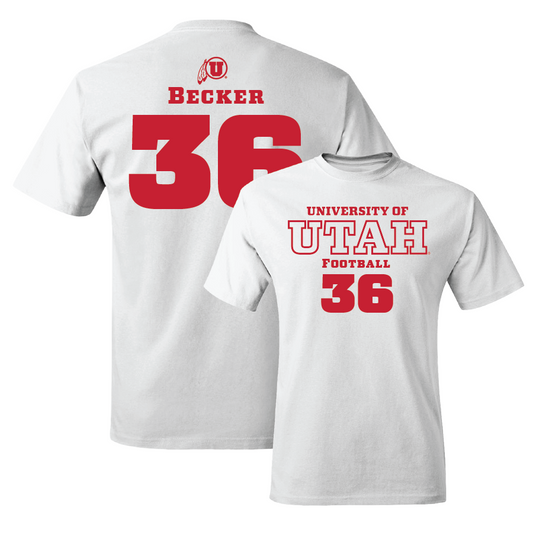 Football White Classic Comfort Colors Tee - Cole Becker