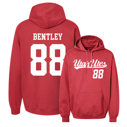 Red Football Script Hoodie - Dallen Bentley