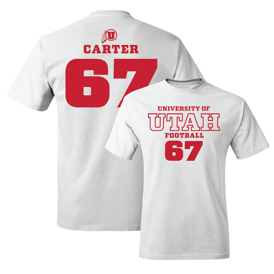 Football White Classic Comfort Colors Tee - Chase Carter