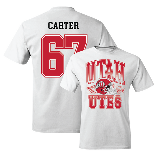 Football White Comfort Colors Tee - Chase Carter