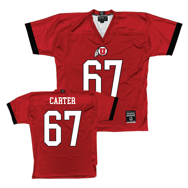 Utah Football Red Jersey - Chase Carter | #67