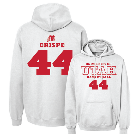 Women's Basketball White Classic Hoodie - Sam Crispe