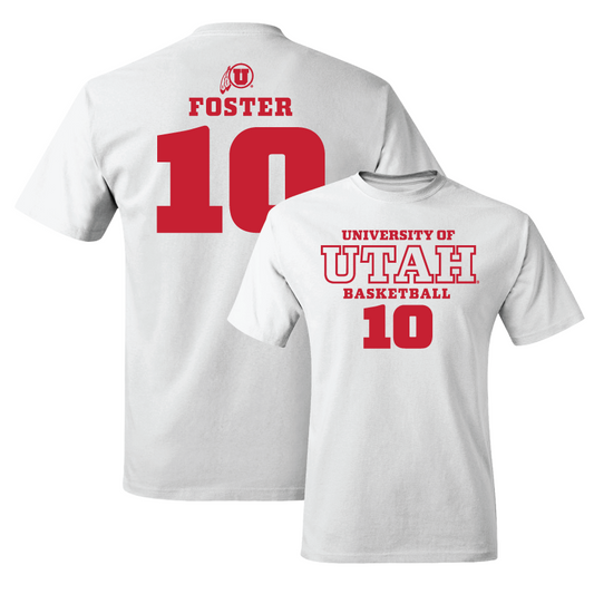 Women's Basketball White Classic Comfort Colors Tee   - Grace Foster