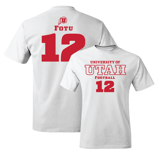 Football White Classic Comfort Colors Tee - Sione Fotu