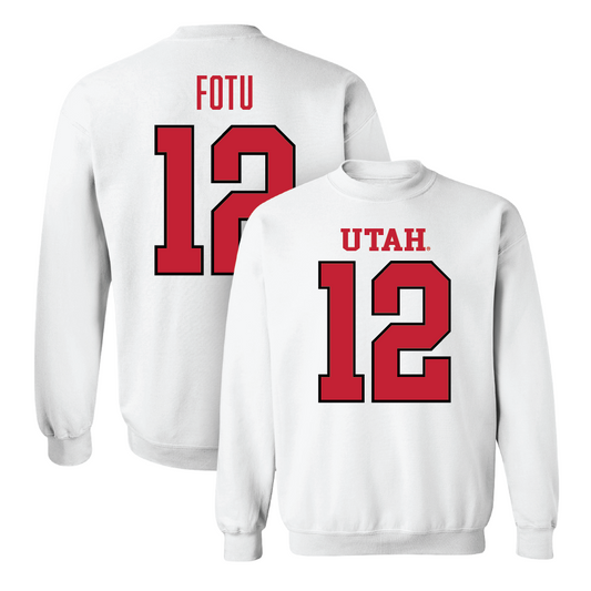 Football White Shirsey Crew - Sione Fotu