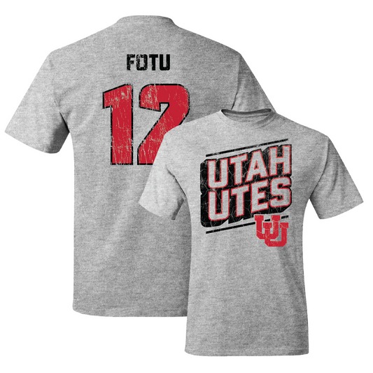 Sport Grey Football Slant Tee - Sione Fotu