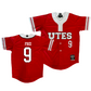 Utah Baseball Red Jersey - Landon Frei | #9