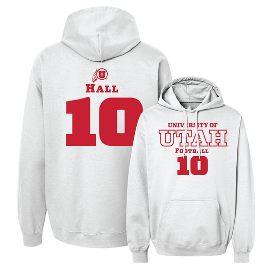 Football White Classic Hoodie - Johnathan Hall