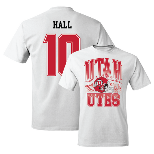 Football White Comfort Colors Tee - Johnathan Hall