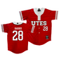 Utah Baseball Red Jersey - Jaden Harris | #28