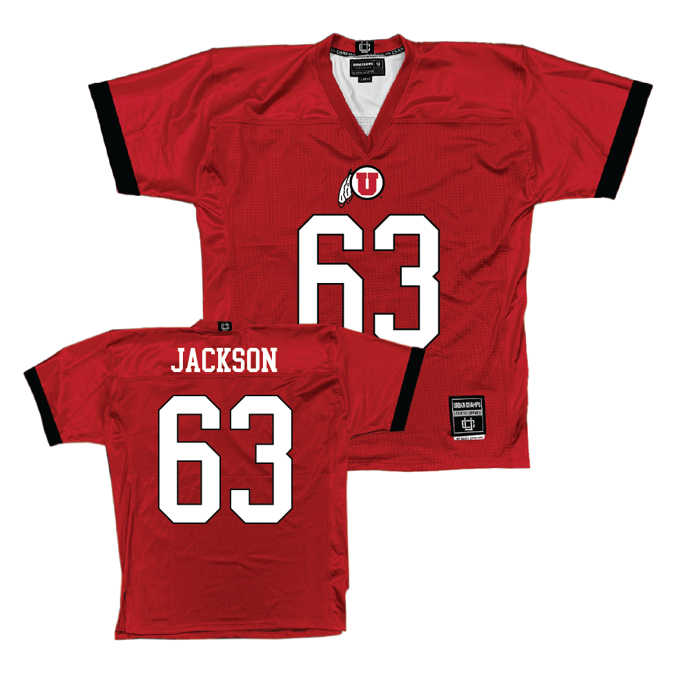 Utah Football Red Jersey  - Lukas Jackson