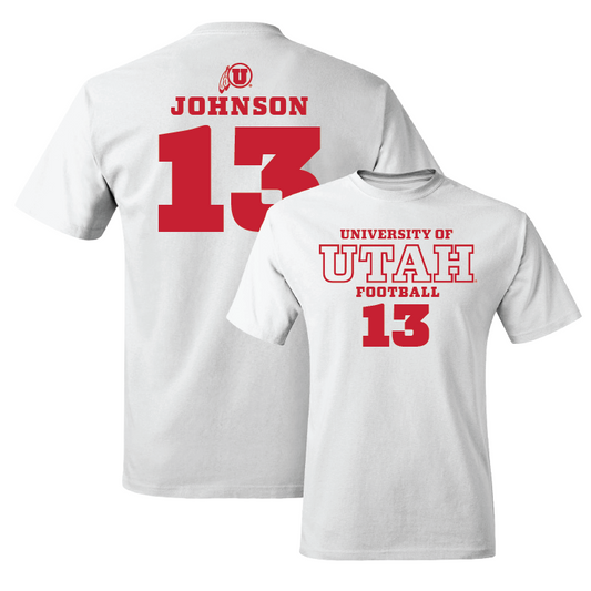 Football White Classic Comfort Colors Tee - Nate Johnson