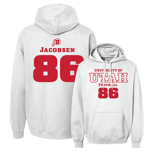 Football White Classic Hoodie - CJ Jacobsen