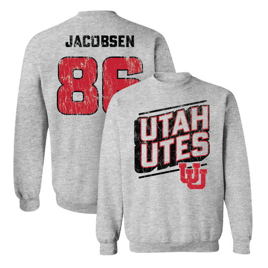 Sport Grey Football Slant Crew - CJ Jacobsen