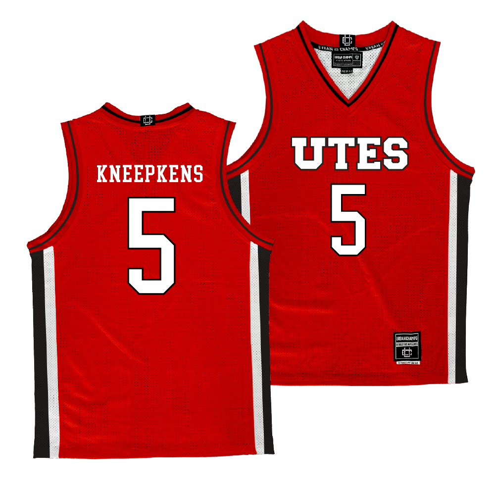 Utah Women's Basketball Red Jersey - Gianna Kneepkens | #5