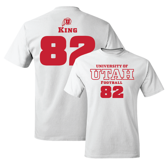 Football White Classic Comfort Colors Tee - Landen King