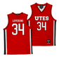 Utah Men's Basketball Red Jersey   - Lawson Lovering