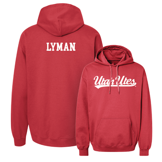 Red Women's Tennis Script Hoodie - Katherine Lyman