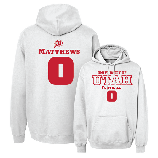 Football White Classic Hoodie - Mikey Matthews