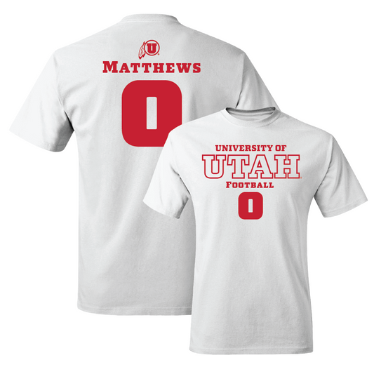 Football White Classic Comfort Colors Tee - Mikey Matthews