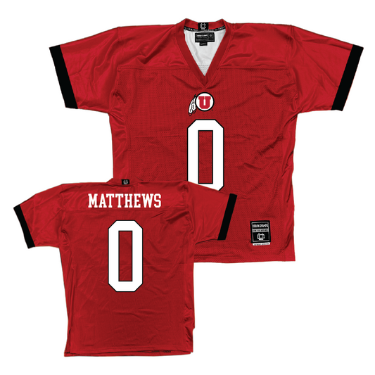 Utah Football Red Jersey  - Mikey Matthews