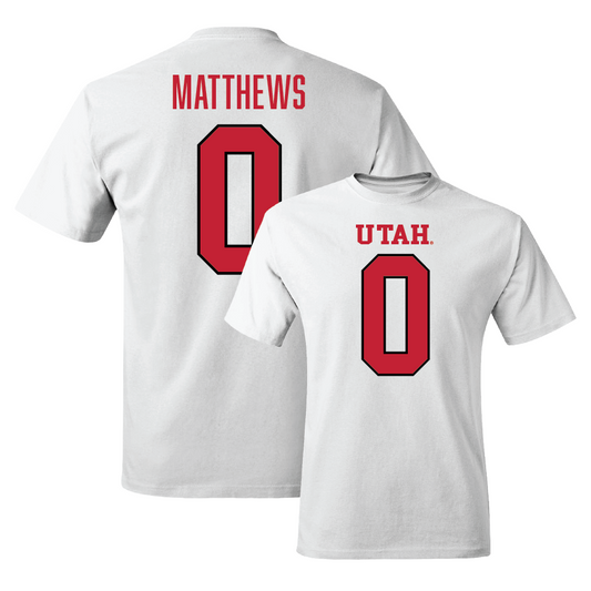 Football White Shirsey Comfort Colors Tee - Mikey Matthews