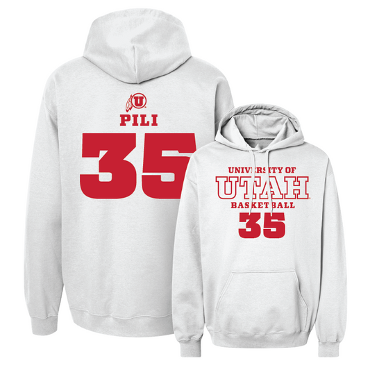 Women's Basketball White Classic Hoodie - Alissa Pili