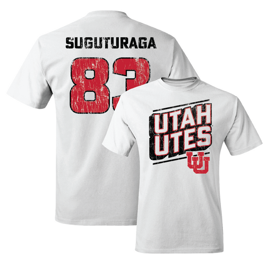 Football White Slant Tee - Miki Suguturaga