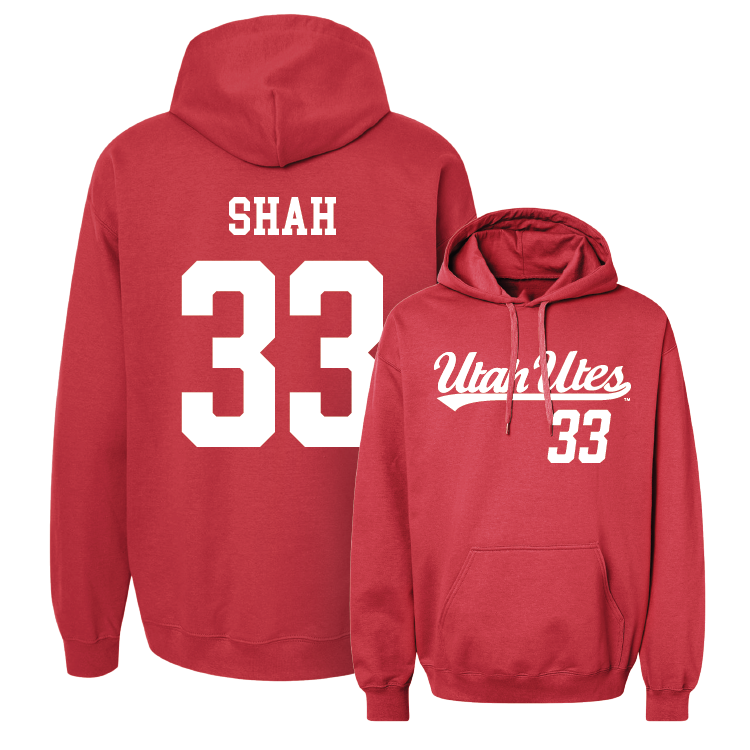 Red Football Script Hoodie  - Omar Shah