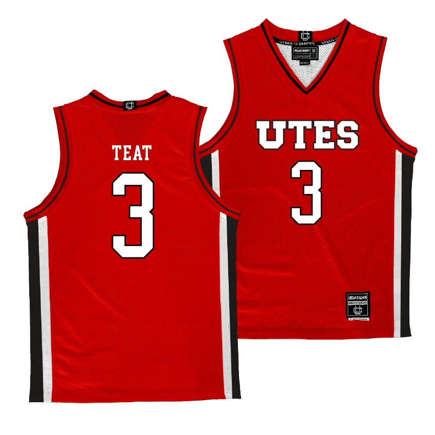 Utah Men's Basketball Red Jersey   - Jayden Teat