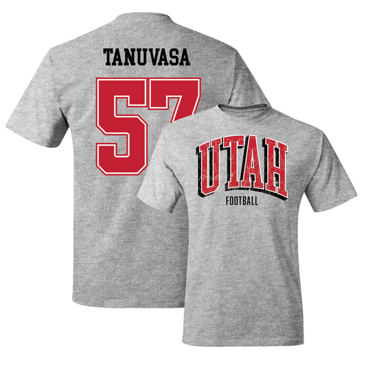 Sport Grey Football Arch Tee - Keanu Tanuvasa