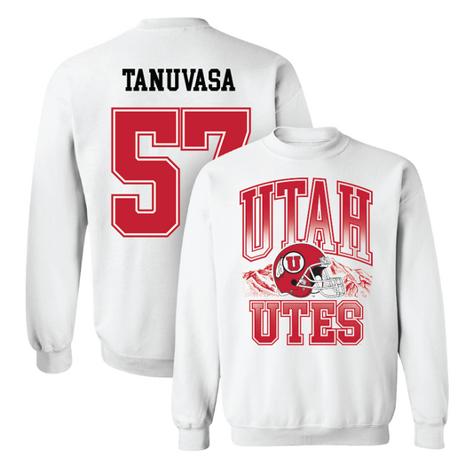 Football White Crew - Keanu Tanuvasa