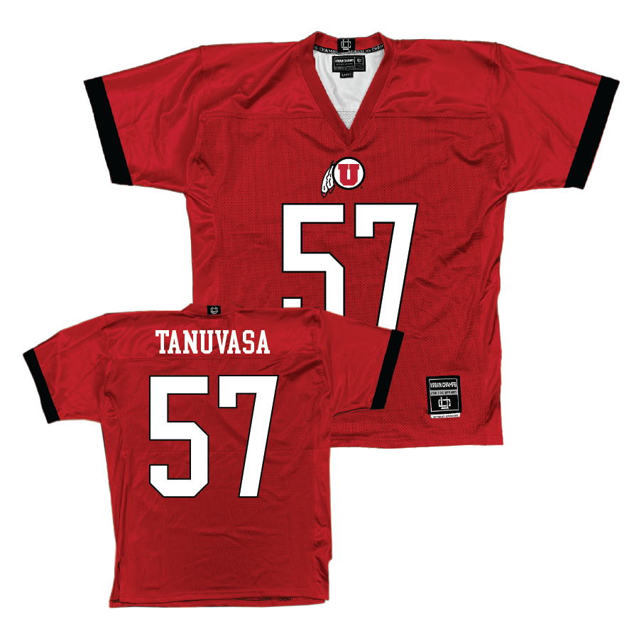 Utah Football Red Jersey  - Keanu Tanuvasa