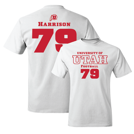 White Football Classic Comfort Colors Tee 4 Youth Small / Alex Harrison | #79