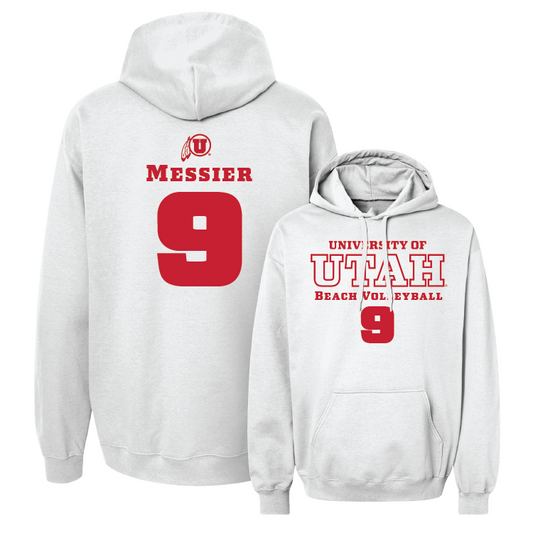 White Beach Volleyball Classic Hoodie Youth Small / Amaya Messier | #9