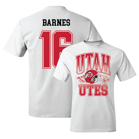 White Football Football Comfort Colors Tee 2 Youth Small / Bryson Barnes | #16