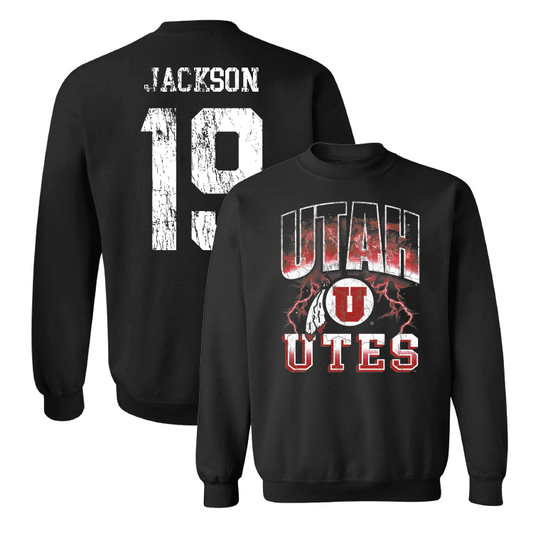Black  Soccer Graphic Crew Youth Small / Baylie Jackson | #19