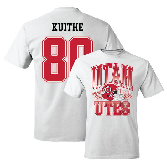 White Football Football Comfort Colors Tee 4 Youth Small / Brant Kuithe | #80