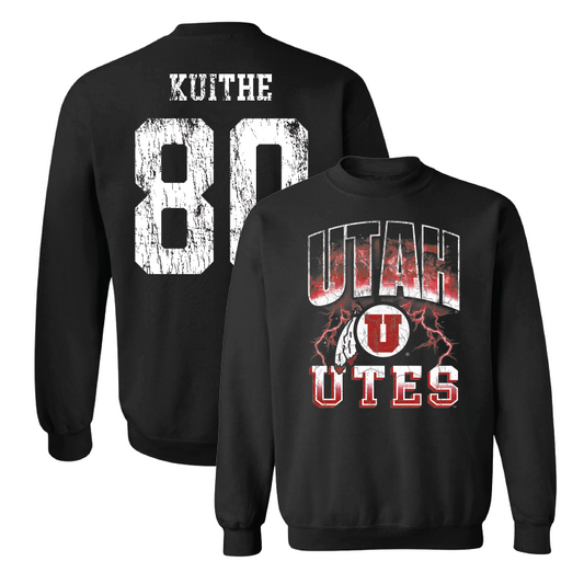 Black Football Graphic Crew 4 Youth Small / Brant Kuithe | #80