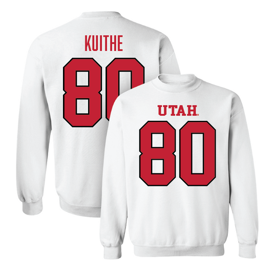 White Football Shirsey Crew 4 Youth Small / Brant Kuithe | #80