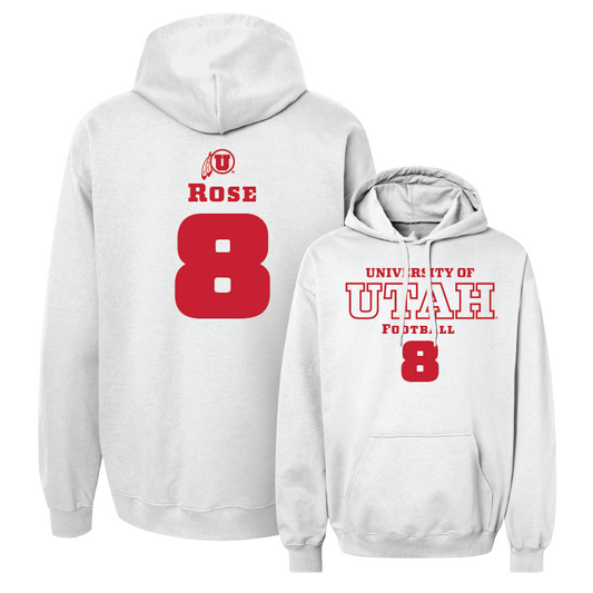 White Football Classic Hoodie 2 Youth Small / Brandon Rose | #8