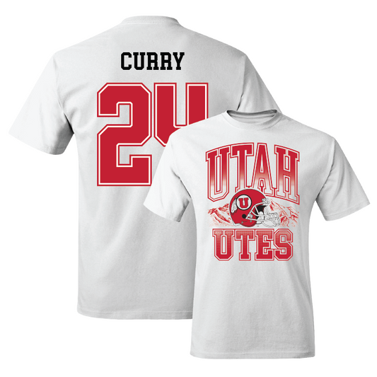 White Football Football Comfort Colors Tee 2 Youth Small / Chris Curry | #24