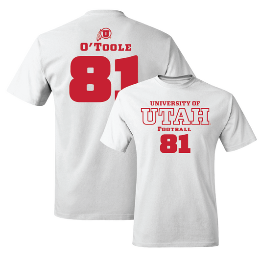 White Football Classic Comfort Colors Tee 4 Youth Small / Connor O'Toole | #81