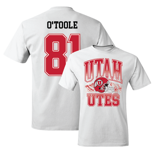 White Football Football Comfort Colors Tee 4 Youth Small / Connor O'Toole | #81