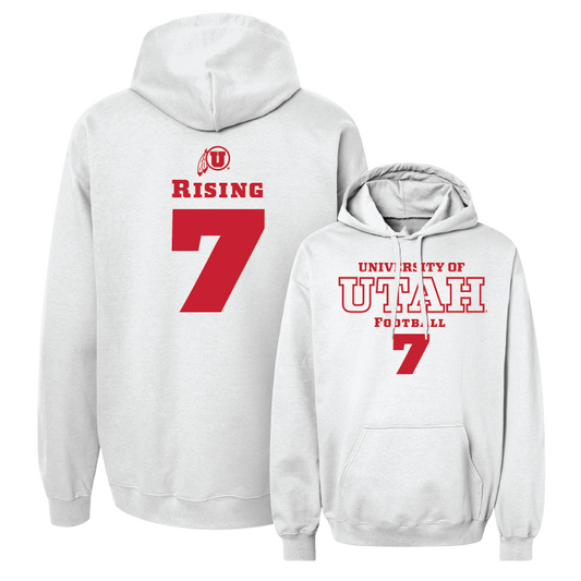 White Football Classic Hoodie Youth Small / Cameron Rising | #7
