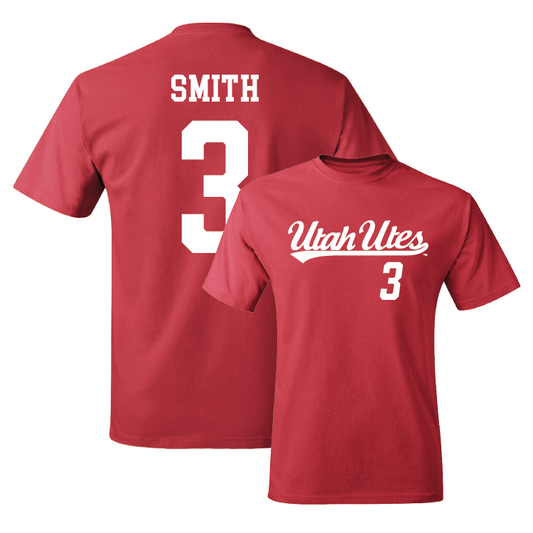 Red  Volleyball Script Tee Youth Small / Emily Smith | #3