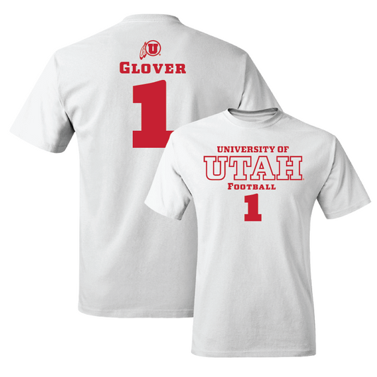 White Football Classic Comfort Colors Tee Youth Small / Jaylon Glover | #1