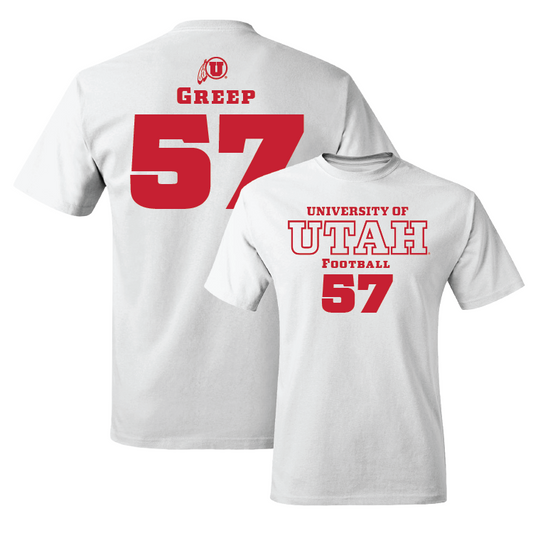 White Football Classic Comfort Colors Tee 3 Youth Small / JT Greep | #57