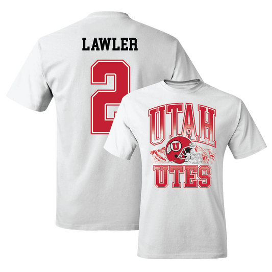 White Football Football Comfort Colors Tee Youth Small / Kenzel Lawler | #2